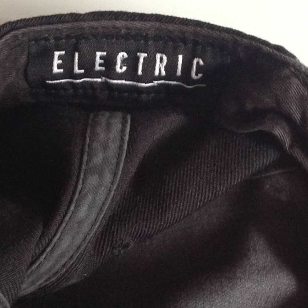 Electric Snap On Fitted Hat Red Patch Hat - image 7